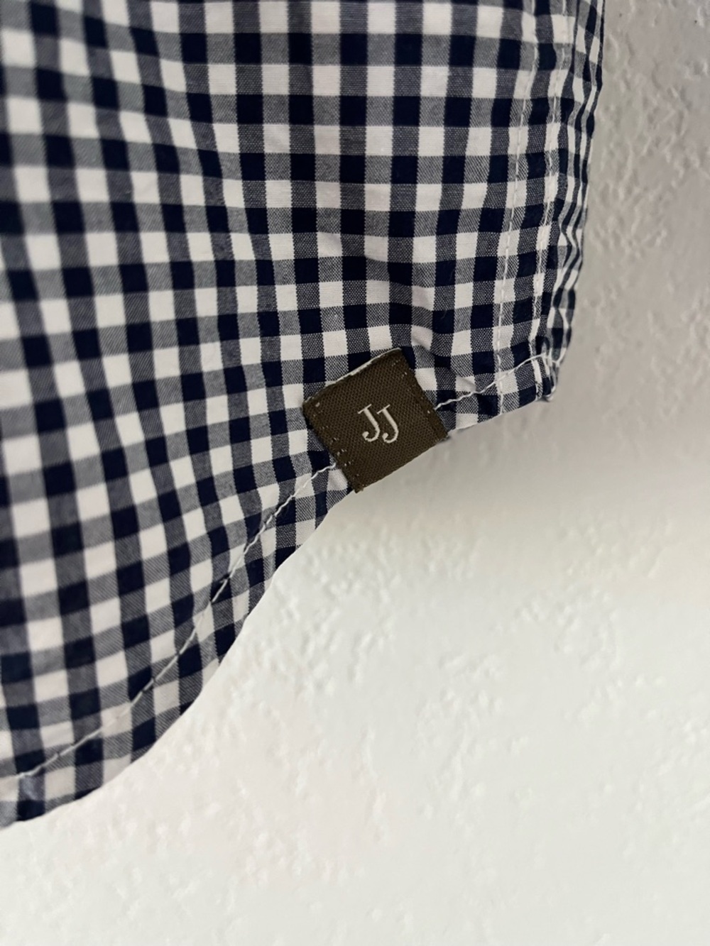 Janie and Jack Blue Navy Plaid Checkered Button Down Long Sleeve Toddler Boy 2T - Picture 6 of 6